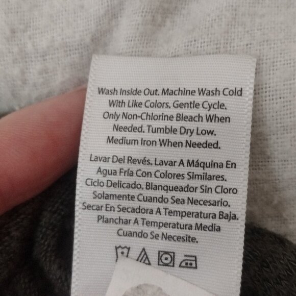 Wonder Nation dark green long sleeve shirt with small corner gather - Picture 4 of 4